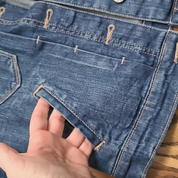 Old Navy Dark Blue Denim Jacket Size Small - Picture 5 of 7